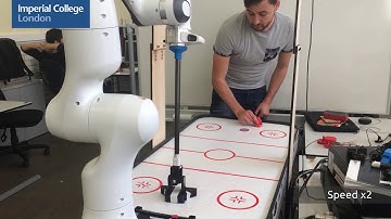 Autonomous Air Hockey Playing Robot