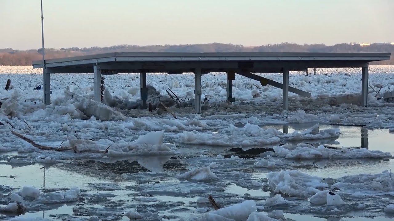Susquehanna River Ice Jam Flooding, Wrightsville, PA - 1/26/2018