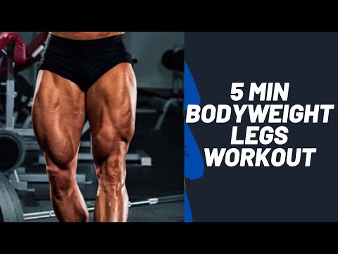 5 Minute Bodyweight Legs Workout 🏋️‍♀️| 7 Basic Exercices for Strong Legs🦵🏻#bodyweightlegworkout