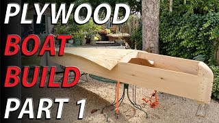 HomeMade plywood boat part 1 - lumber yard plywood boat NO PLANS - bending 1/2" plywood This boat is an exercise in simplicity of design and construction. i wanted to build a boat with little hassle, out of common materials,