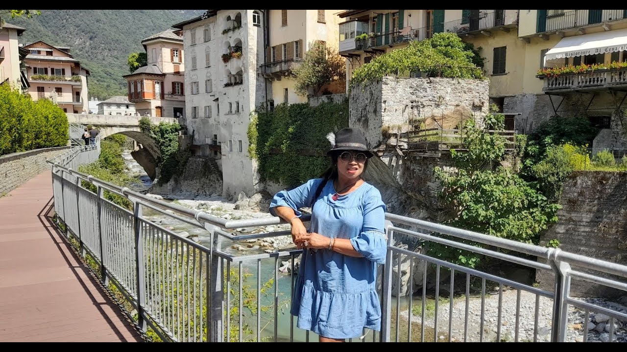 CHIAVENNA ITALY THE MEDIEVAL VILLAGE IN THE CENTER OF THE ALPS
