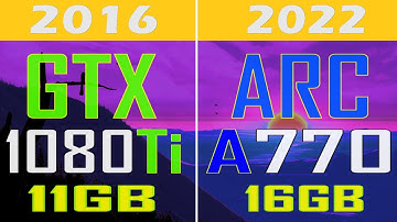 GTX 1080Ti vs ARC A770 || NEW DRIVER || PC GAMES TEST ||