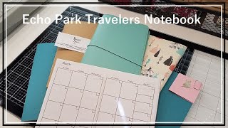 Red Buffalo Travelers Notebook Insert - Daily Calendar - Echo Park