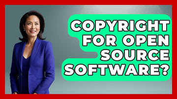 Copyright For Open Source Software? - Learn As An Adult