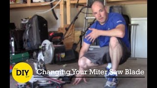 Changing blade in Miter Saw - Craftsman