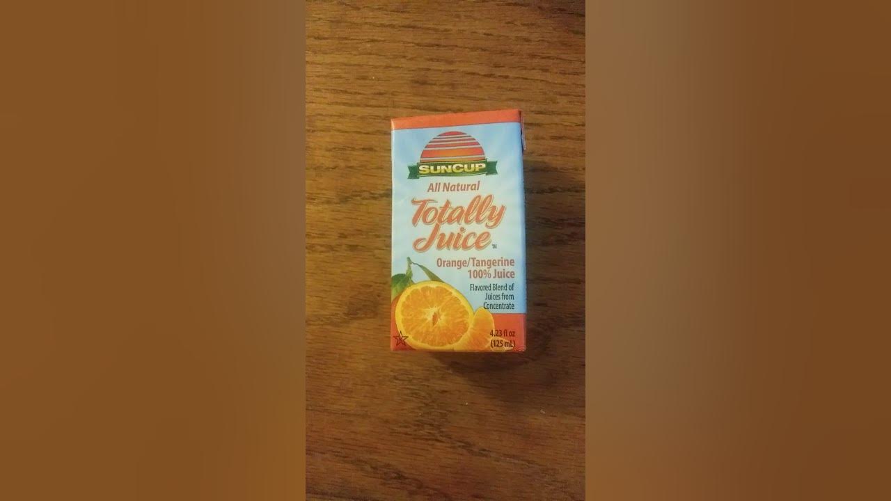 SunCup All Natural Totally Juice Orange Tangerine 100 Juice Flavored Blend Review YouTube