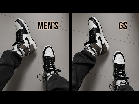 Prestigefyldte rester ært WHICH ONE SHOULD YOU BUY? || JORDAN 1 DARK MOCHA MEN'S VS GRADESCHOOL  COMPARISON + ON FOOT - YouTube