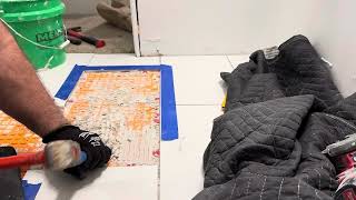 Remove replace an existing tile from Ditra