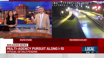 Multiple agencies assist in morning chase on I019