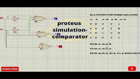 Proteus simulation- comparator