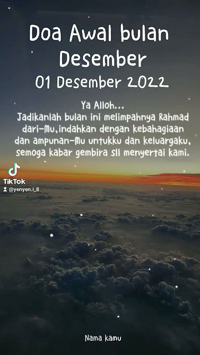 awal bulan desember yang baik #kata kata motivasi #viral #capcut #tiktok