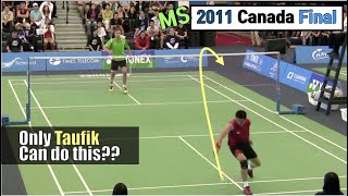 Asian TrickShot vs European TrickShot (Taufik Hidayat vs Marc Zwiebler)