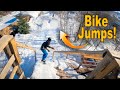 Can You Snowboard on Bike Jumps?? We Tried It!