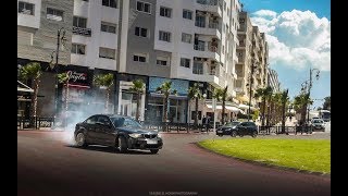 BMW 1M Coupe street drift in Morocco