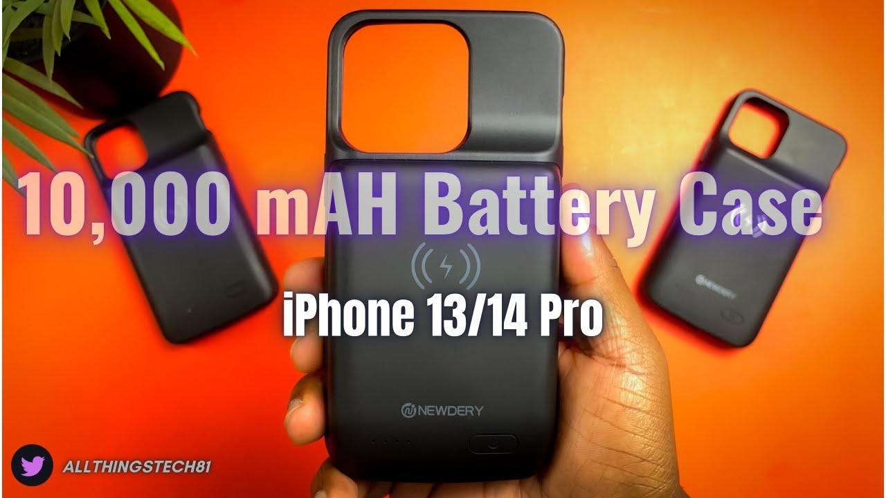 iPhone 13/14 Pro: 10000 mAH Battery Case with Wireless Charging REVIEW  (NEWDERY) 