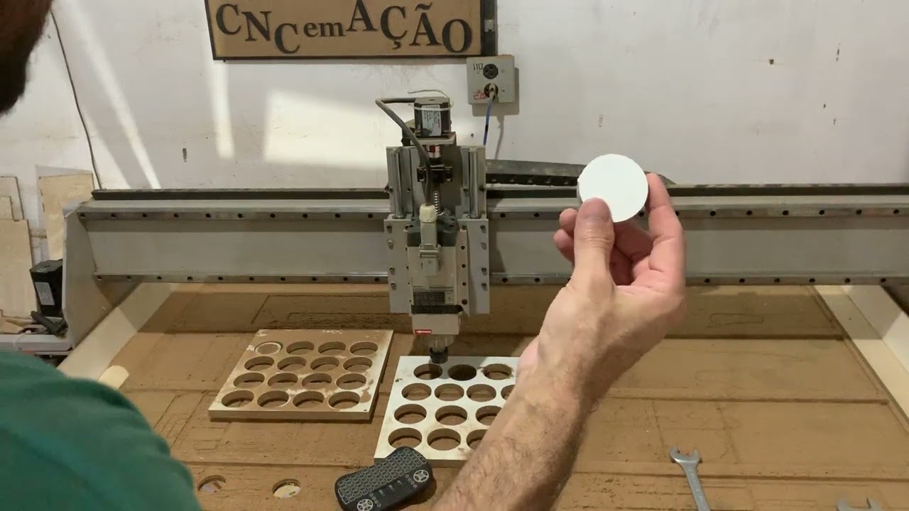 Cnc cortando circulos e ficando oval problema encontrado