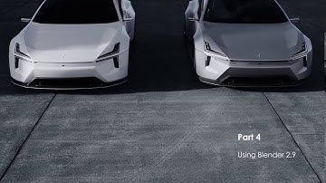 Polestar Precept 3D Car Modeling Timelapse | Blender 2.9 | Part 4