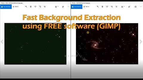 Fast Background Extraction using Free Software (GIMP)