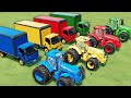 Giant tractor of colors massey ferguson tractors  isuzu loaders silage baling load fs22