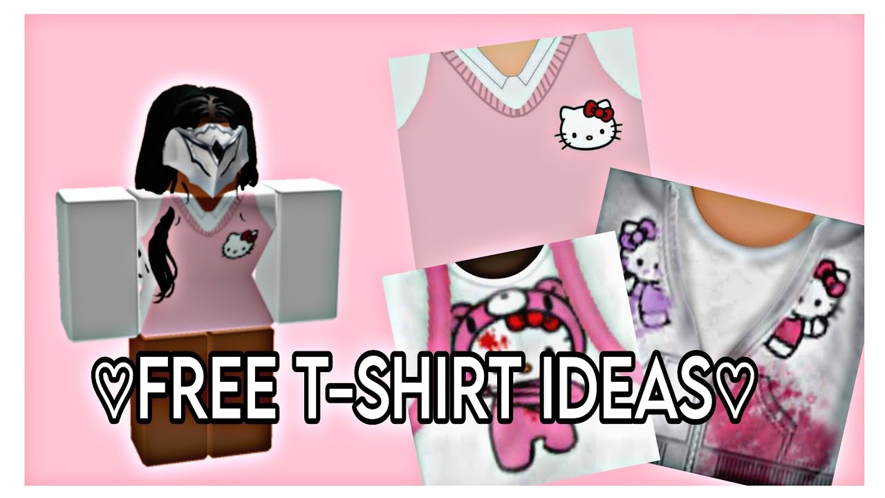 Kitty ♡  Cute tshirt designs, Hello kitty emo, Roblox t shirts