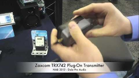 Dale Pro Audio - NAB 2012 - Zaxcom TRX742 Plug-On Transmitter