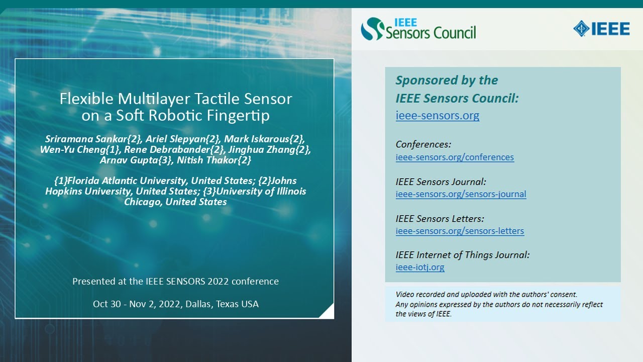 Flexible Multilayer Tactile Sensor on a Soft Robotic Fingertip
