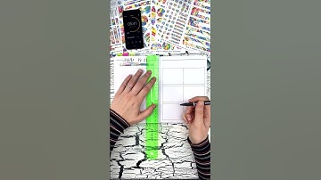 A 10-minute weekly bullet journal spread... #short #shorts