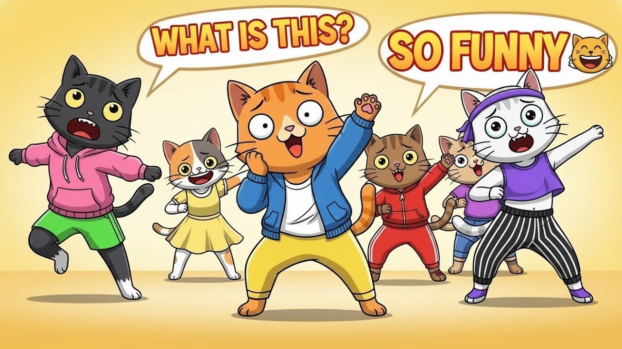 👉 Funny Cats Christmas Dance Gone Wrong 😹🎄 | Cute Kids Cartoon