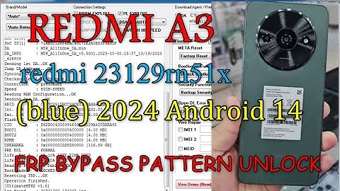 REDMI A3 blue 2024 Android 14 Frp Unlock Done With UMT 100% Working AUTH Free