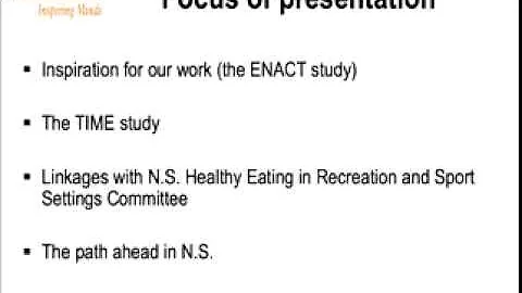 "The Nova Scotia Time initiative" by Dr. Cindy She...