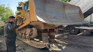Transporting Caterpillar D8R Dozer To Our Shop & Rebuild Undercarriage - Labrianidis Constructions