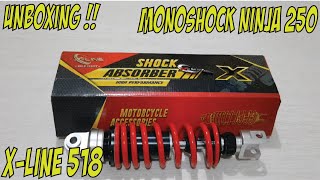 UNBOXING SHOCK X-LINE 518 KAWASAKI NINJA 250 || SETTING & TES SHOCK