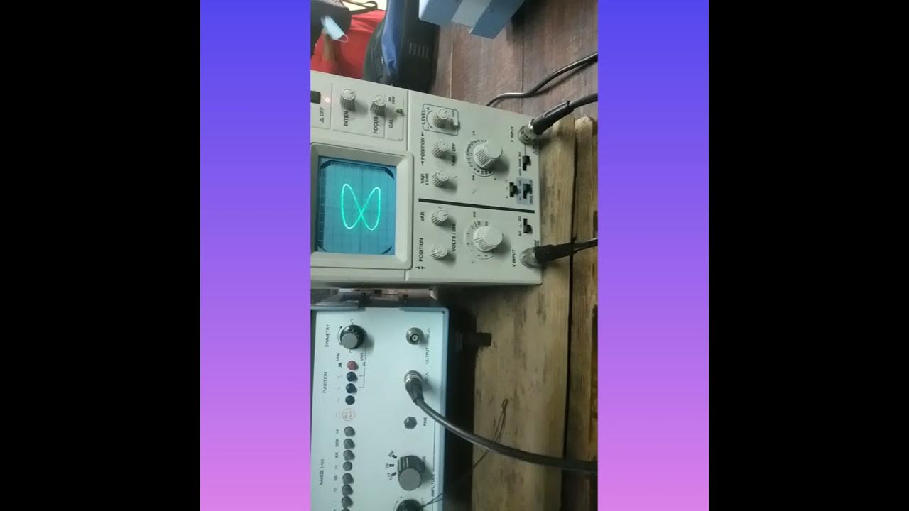 Lissajous Figures.. By using Cathode Ray Oscilloscope (CRO).. and also function generator YouTube