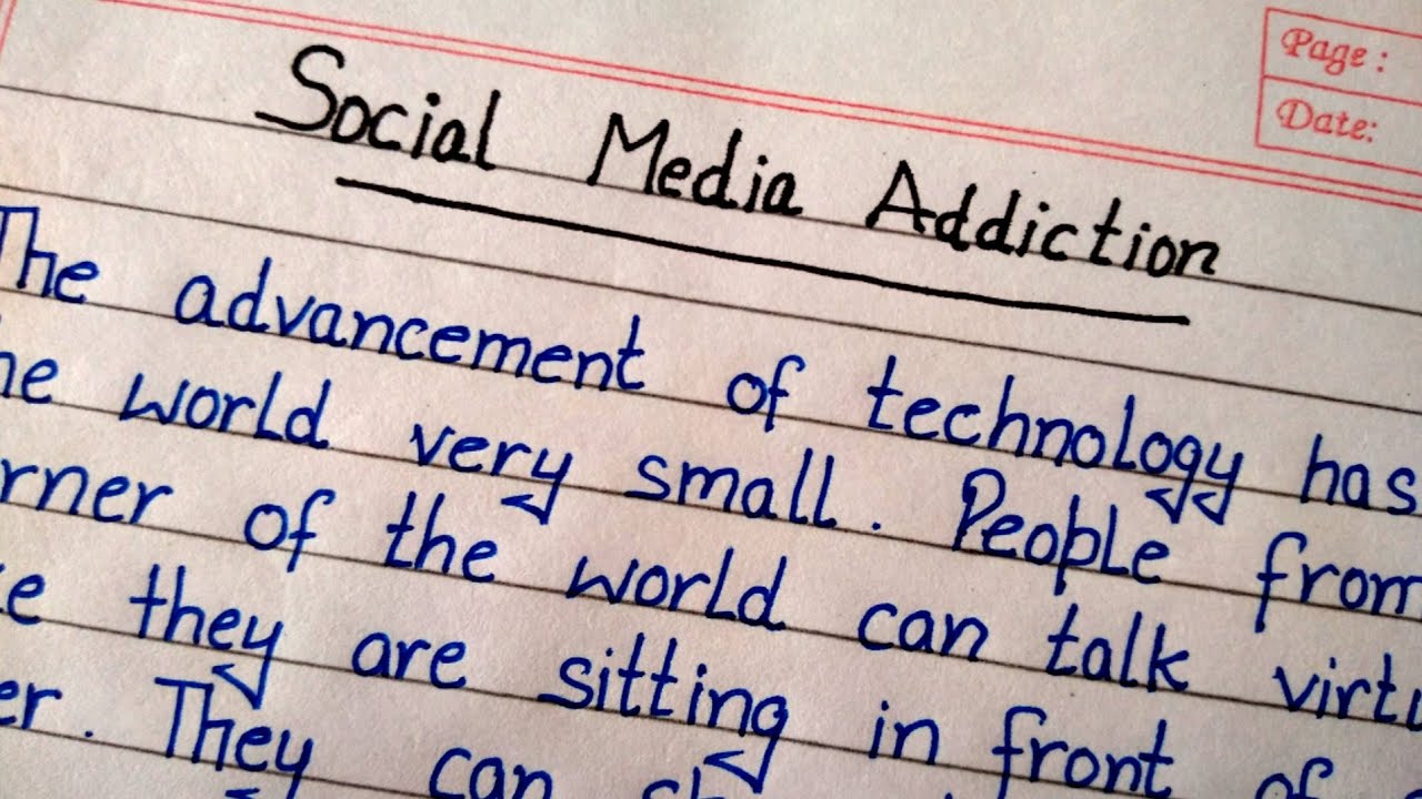 social media addiction essay in english