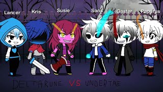 DeltaRune VS UnderTale (+BONUS) Singing Battle Gacha Life