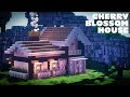 Minecraft: Cherry Blossom Survival House Tutorial🏠