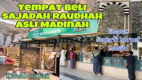 UMROH MANDIRI: BELANJA SAJADAH RAUDHAH ASLI MADINAH, BERAPA HARGANYA❓❓