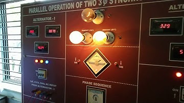 Parallel Operations of two 3 phase synchronous generator(4)