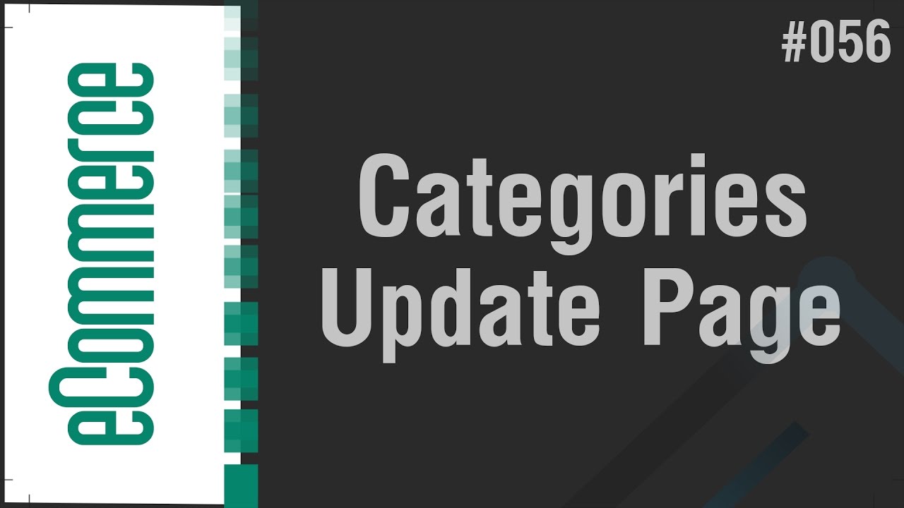 eCommerce Shop in Arabic #056 - Categories - Create Update Page