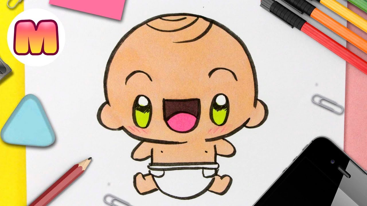 COMO DIBUJAR UN BEBÉ KAWAII - dibujos kawai faciles - Aprender a dibujar personas kawaii - thptnganamst.edu.vn