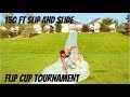 150 FT. SLIP AND SLIDE TO FLIP CUP | Tanner Stewart
