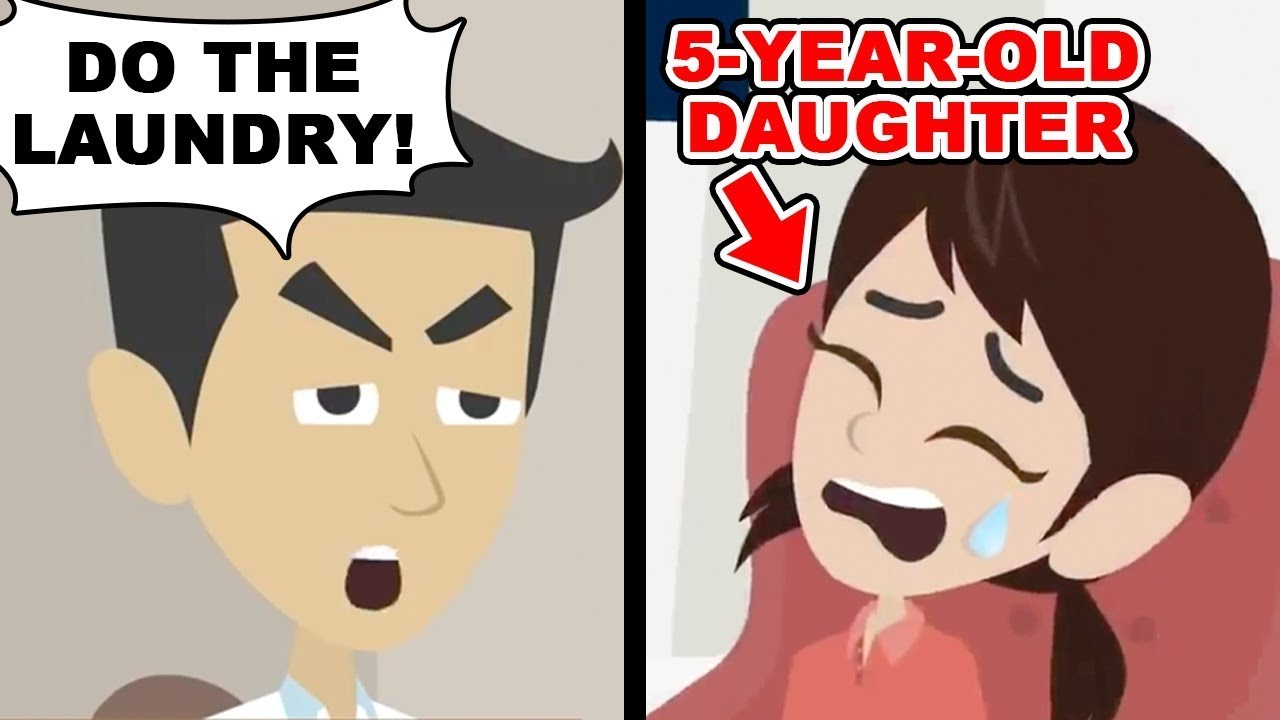 “Housework is the girl’s job!” Husband treats his 5-year-old daughter badly… [Gossip Compilation]