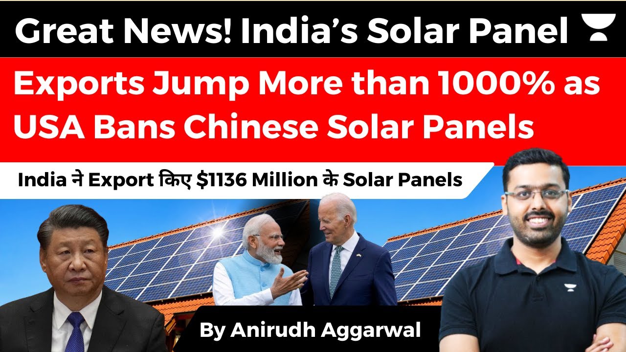 India’s Solar Panel Exports Jump More than 1000% to $1136 Million as ...