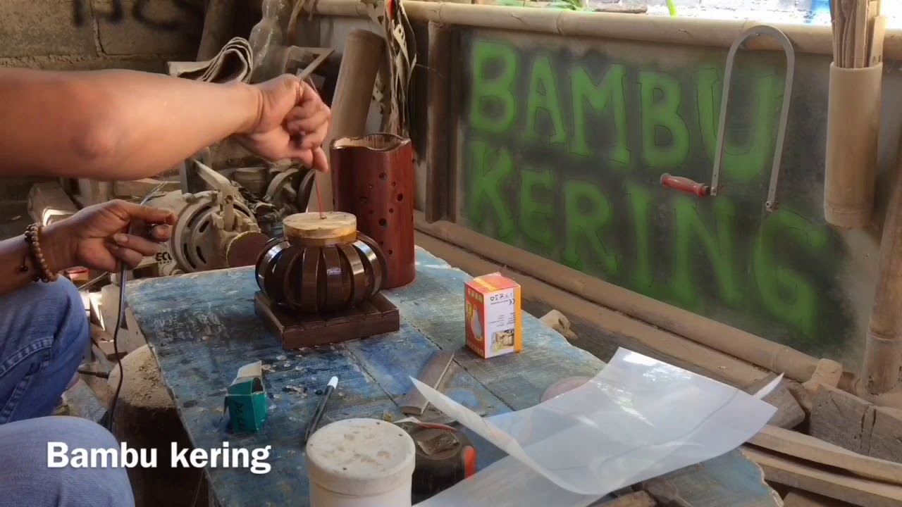  Cara  Mudah Membuat  Sendiri Lampu  Hias  dari  Bambu  YouTube