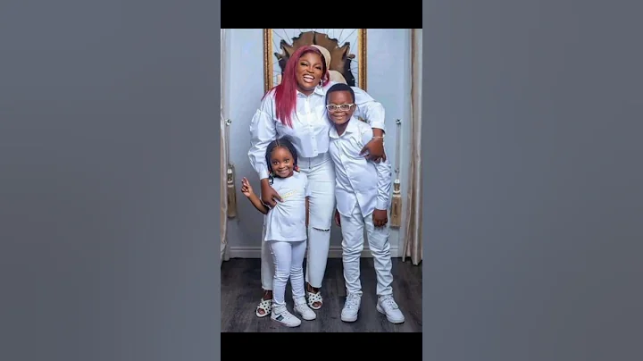 Nollywood Actress,Funke Akindele and her beautiful children look great together.