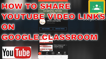 how to share youtube video links on google classroom