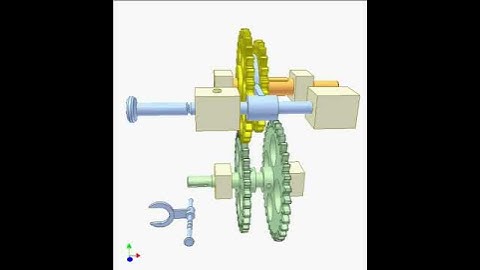 Shifting gear mechanism 1a480p | Mechanisms |Mechanical Engineering | Design Concepts |