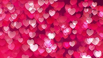 Floating Hearts Background Stock Motion Graphics
