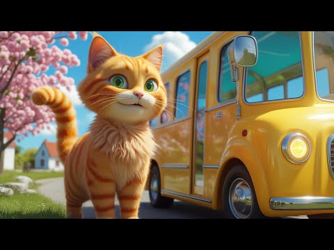 Рудий Мурчик і КОЛЕСА АВТОБУСА КРУТЯТЬСЯ Котик Мурчик і Дитячі Забавки