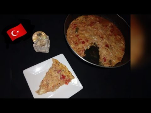    الطبق المشهور في تركيا منيمين البيض بالطماطم